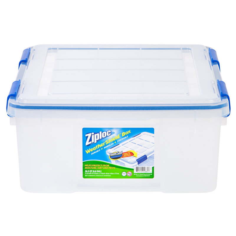 ZIPLOC Weathershield Plastic Storage Tote & Reviews Wayfair